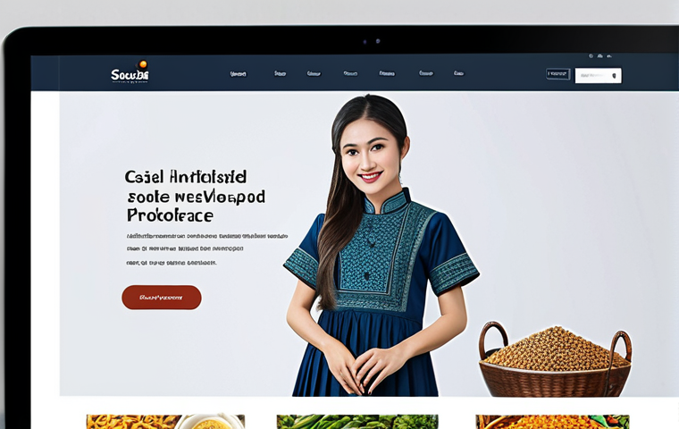 태국의 인터넷 문화 - Thriving Thai E-commerce**

"A bustling online marketplace interface showcasing various Thai product...