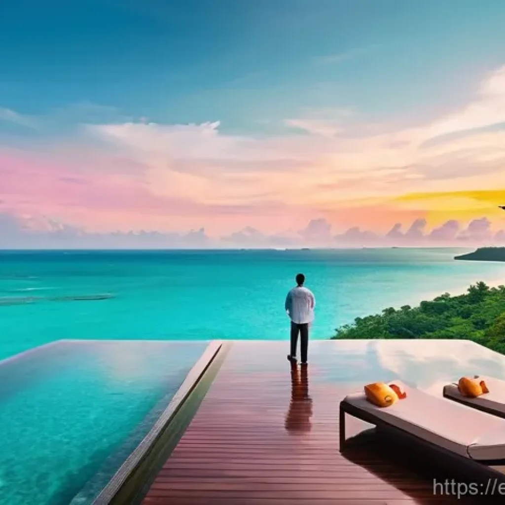 태국의 유명 리조트 브랜드 - **Prompt:** A breathtaking high-angle shot of a luxurious overwater villa in Thailand, featuring a p...