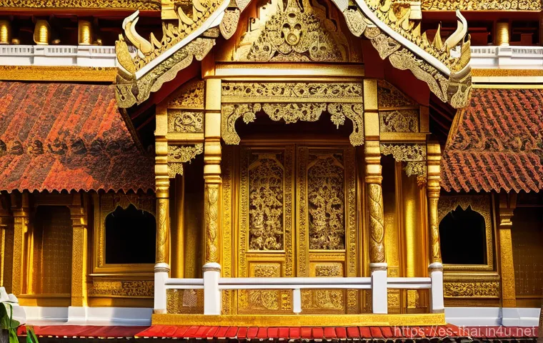 태국의 예술적 건축물 - Prompt 1: The Golden Heart of a Thai Temple** 태국의 예술적 건축물 - Prompt 1: The Golden Heart of a Thai Temple**