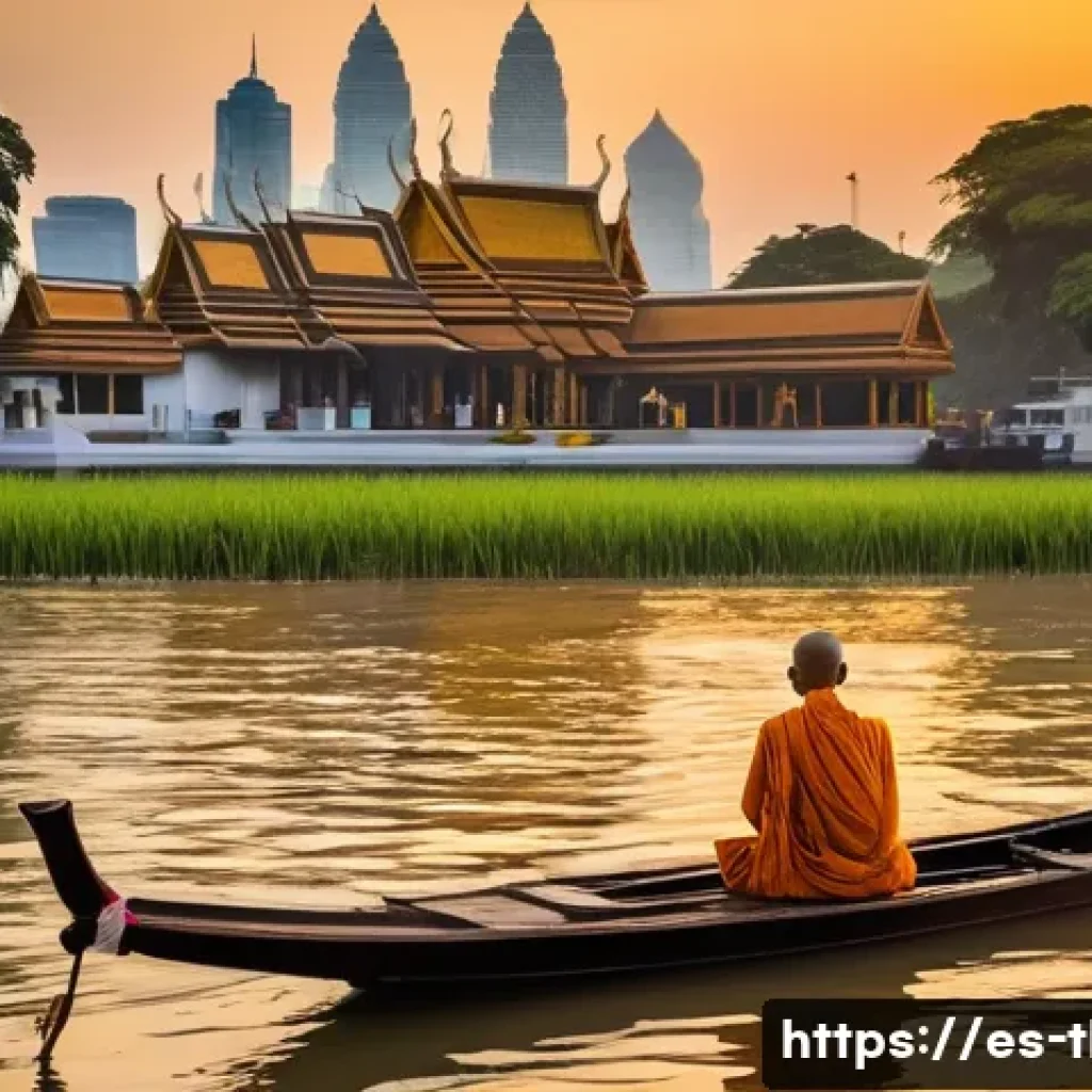 태국의 주요 강과 자연 생태 - **Chao Phraya River Dawn Serenity:**
    "A breathtaking wide shot of the Chao Phraya River in Bangk...