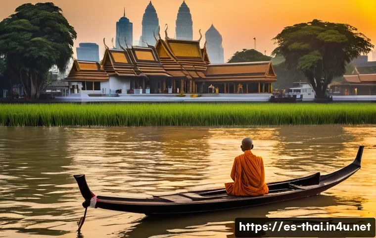 태국의 주요 강과 자연 생태 - **Chao Phraya River Dawn Serenity:**
    "A breathtaking wide shot of the Chao Phraya River in Bangk...