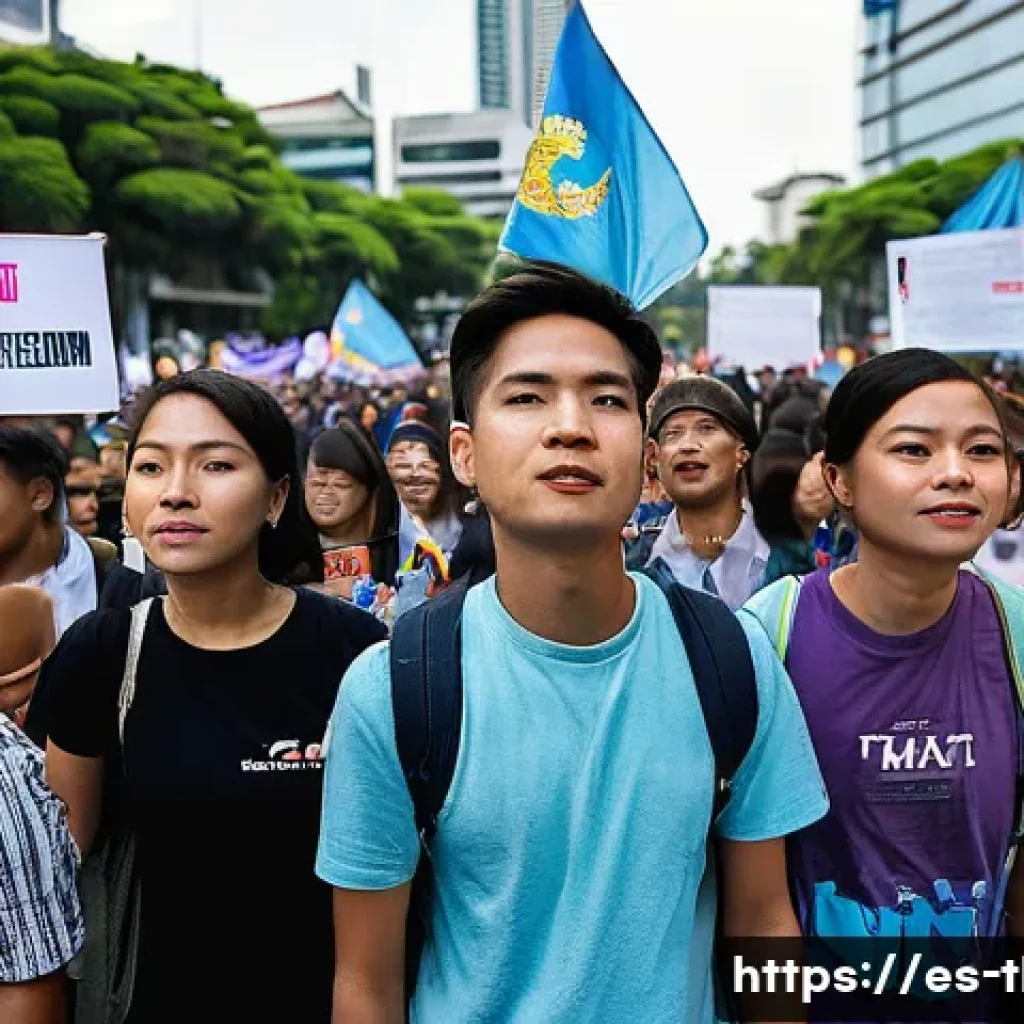 태국의 최신 정치 이슈 - **Prompt 1: The Pulse of Youthful Change in Thailand**
    "A vibrant, dynamic scene of young Thai a...
